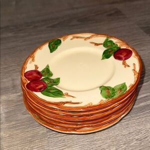 Franciscan  Apple Vintage Bread / Appetizer Plates